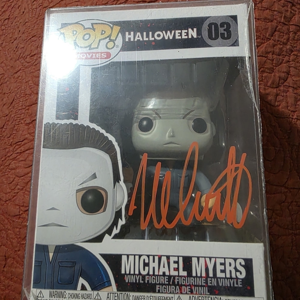 Funko Halloween Michael Myers Vinyl Figure - Gray and Blue Auto By Nick Castle